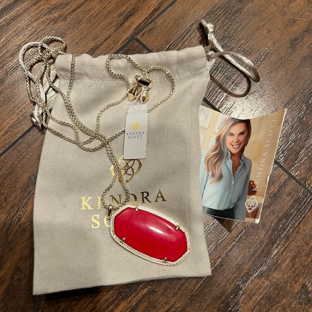 Kendra Scott red necklace